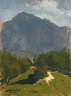 View on the Bavarian Alps