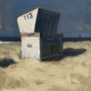 Beach chair by the North Sea