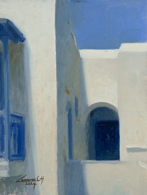 Greek House with Blue Door - Image 2