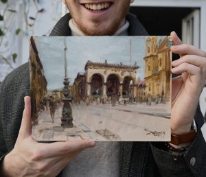 The Odeonsplatz in Munich