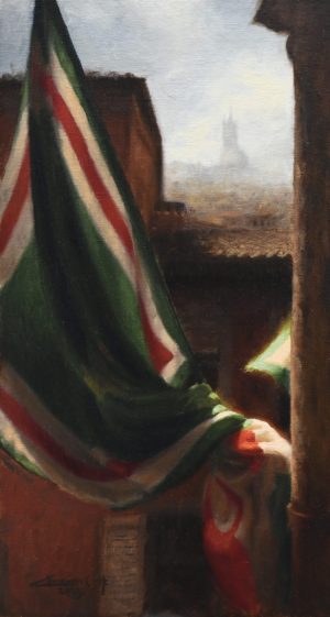 View from a balcony in Siena