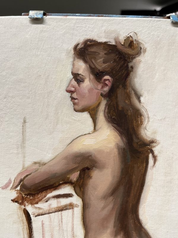 Seated female nude - Image 3